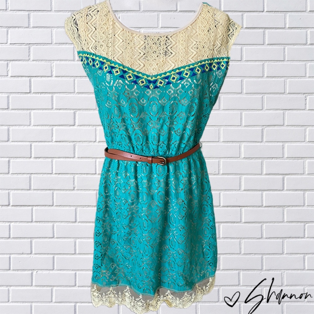 Flying Tomato Embroidered Lace Dress